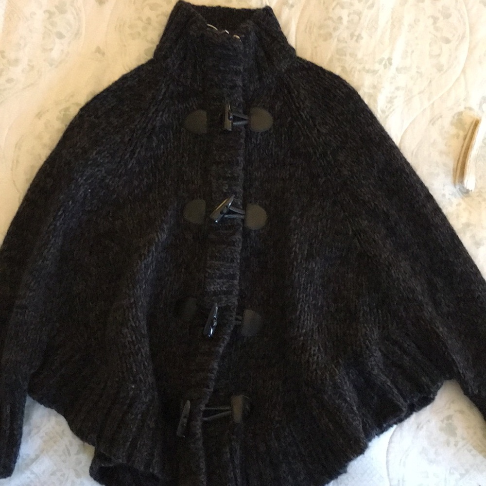 Michael Kors Sweater Cape with toggles